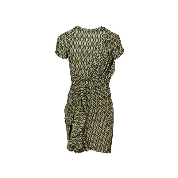 ISABEL MARANT Etoile 100% Silk Ruched Leopard Print Dress - Picture 10 of 13